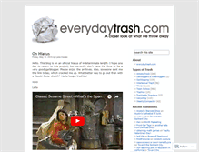 Tablet Screenshot of everydaytrash.com